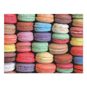 Foto Arco iris de las galletas apiladas de Macaron del