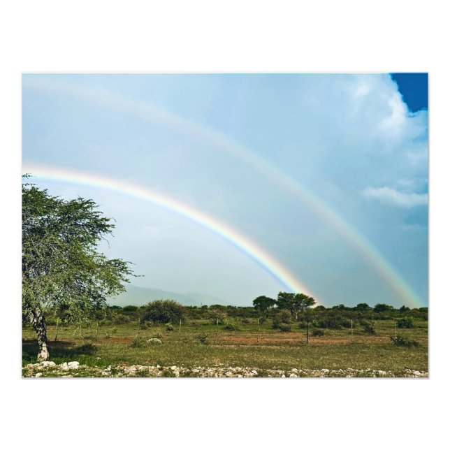 Foto Arcoiris doble de Namibia (Frente)