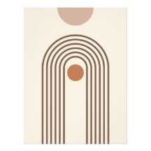 Arcoíris y Sol, Arte Geométrico Abstracto Boho