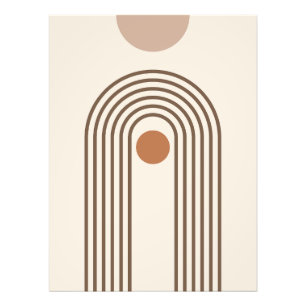 Foto Arcoíris y Sol, Arte Geométrico Abstracto Boho