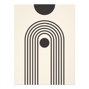 Foto Arcoíris y Sol, Arte Geométrico Abstracto Boho