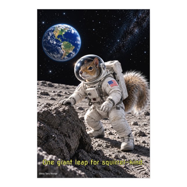 Foto Ardilla en el espacio (Frente)