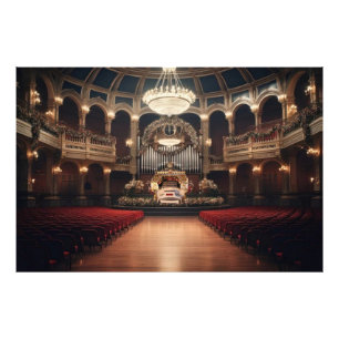 Foto Área de diseño de órganos de tubos de teatro
