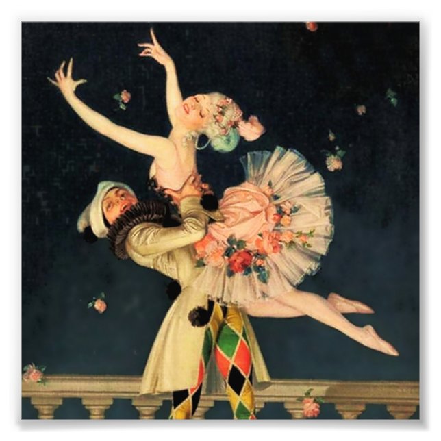 Foto “Arlequín y Colombina” de FX Leyendecker (Frente)
