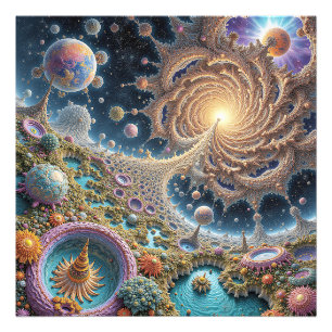 Foto Armonía cósmica abstracta con energía de mandala