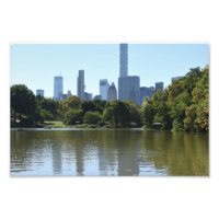 Arquitectura NYC de Central Park Lake New York Cit