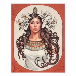 Foto Art Nouveau La Princesse Lointaine Print