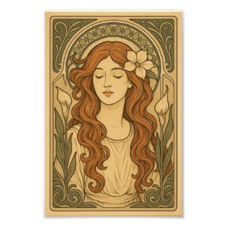 Foto Art Nouveau Style Women Art