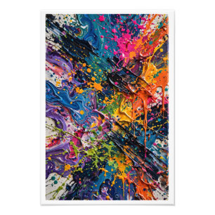 Foto Arte abstracto Caos Color Splash