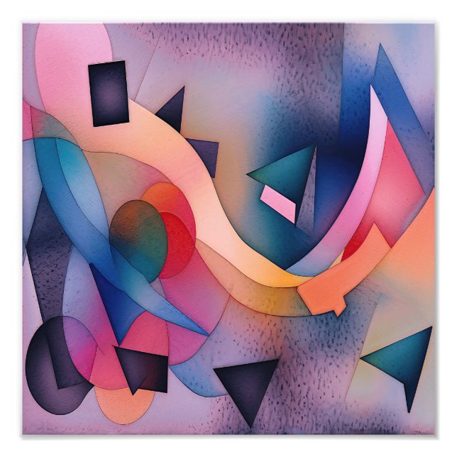 Foto Arte abstracto contemporáneo "Bote En El Agua" (Frente)