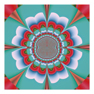 Foto Arte abstracto de mandala psicodélico retro