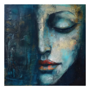 Foto Arte abstracto de mujer azul