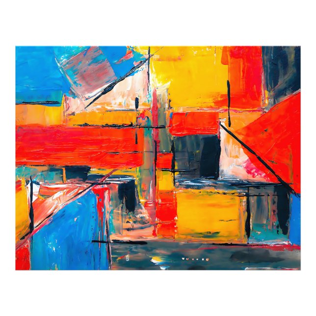Foto Arte abstracto del pulso urbano (Frente)