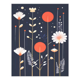 Foto Arte abstracto floral brillante