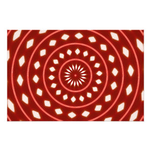 Foto Arte abstracto geométrico de ráfaga de sol rojo rú
