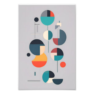 Foto Arte abstracto geométrico moderno - Diseño minimal