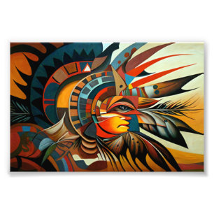 Foto Arte abstracto indígena, arte nativo americano