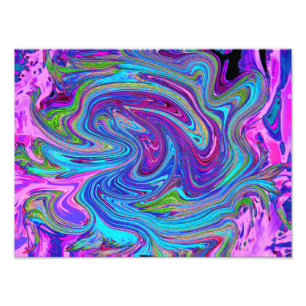 Foto Arte abstracto retro genial azul, rosa y púrpura