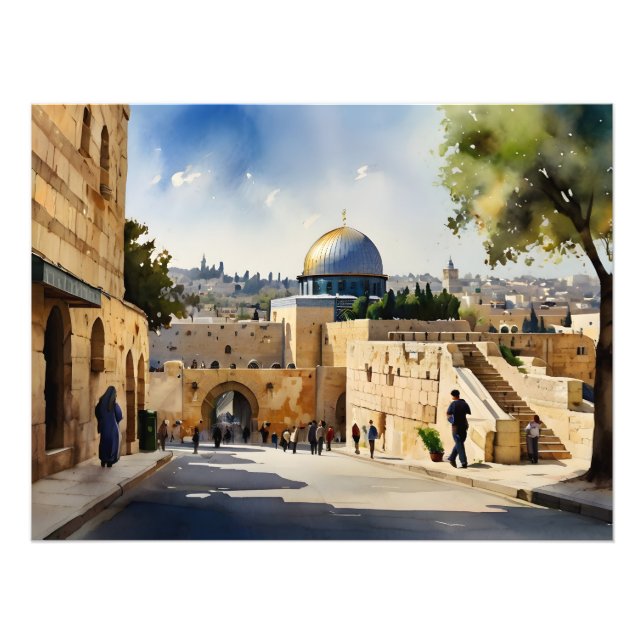 Foto Arte acuático de Jerusalén (Frente)