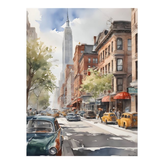 Foto Arte acuático de Nueva York (Frente)