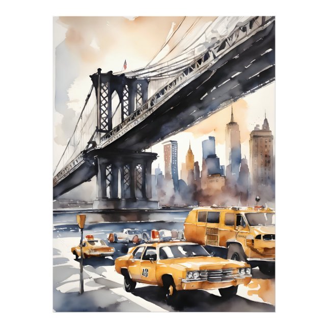 Foto Arte acuático de Nueva York (Frente)