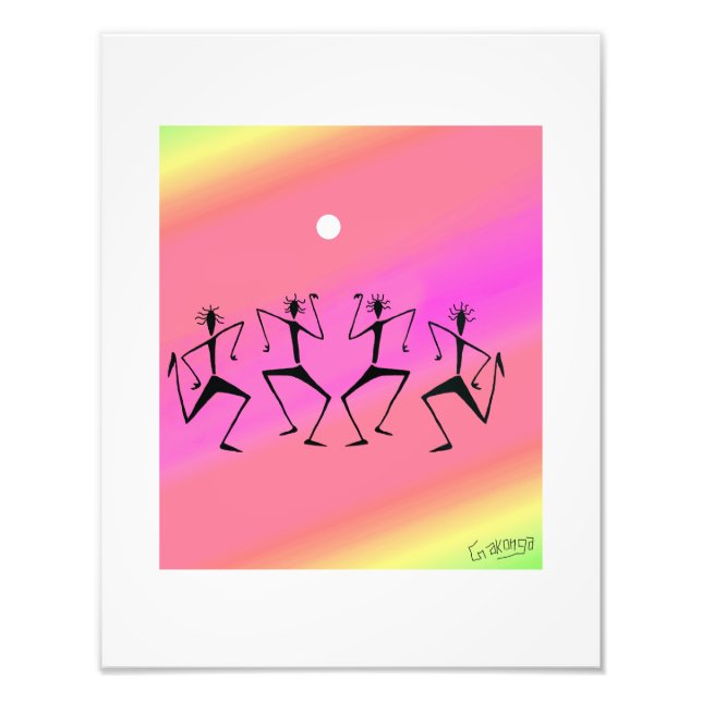 Foto Arte africano, celebración del arco iris (Frente)