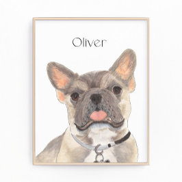 Foto Arte Bulldog francés personalizado Fawn francés