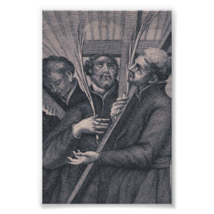 Foto Arte Católico del Mártir Japonés San Pablo Miki