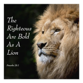 Foto Arte Cristiano - León - Proverbios 28:1