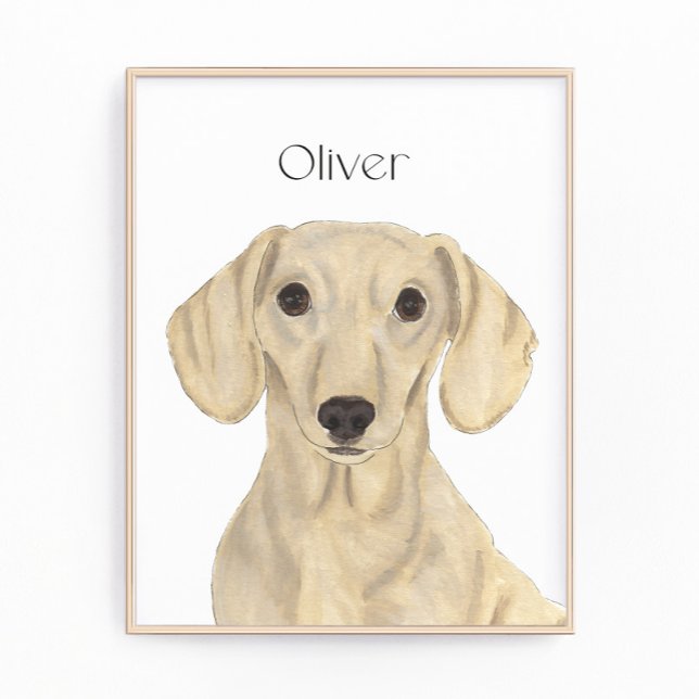 Foto Arte Dachshund rojo suave personalizado (Subido por el creador)