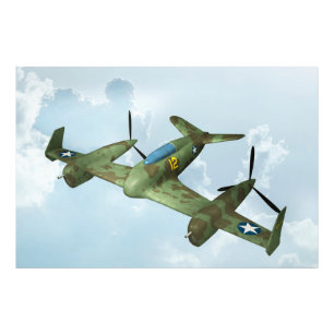 Foto Arte de Aviación Militar de Avión de Guerra Vintag