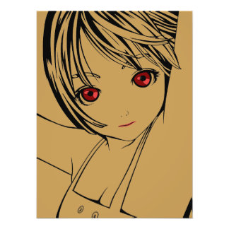 Foto Arte de chica escolar de anime en Manga