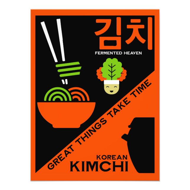 Foto Arte de cocina kimchi coreana (Frente)