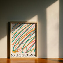 Arte de Crítica Vibrante Moderna de mi mente abstr