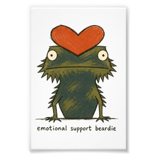 Foto Arte de dragón barbudo de apoyo emocional