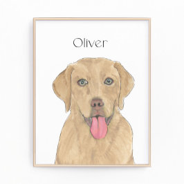 Foto Arte de Dudley Labrador personalizado