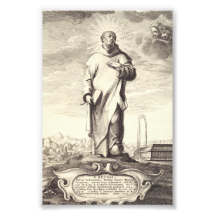 Foto Arte de estilo grabado antiguo de San Bruno de Col