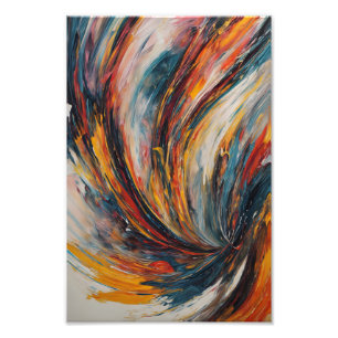 Foto Arte de Expresionismo Abstracto de Llama Dinámica