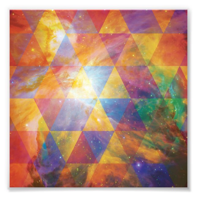 Foto Arte de galaxia geométrica (Frente)