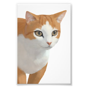 Foto Arte de gato ginger adorable
