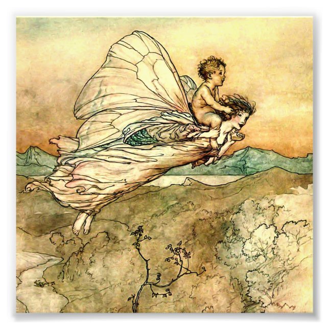 Foto Arte de hadas "Oso del canto" por Arthur Rackham (Frente)