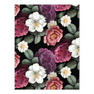 Foto Arte de Ilustracion de Rosas de época