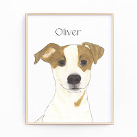 Arte de Jack Russell Terrier Personalizado
