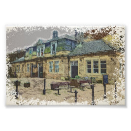 Foto Arte de la Estación de Ferrocarril de Hebden Bridg