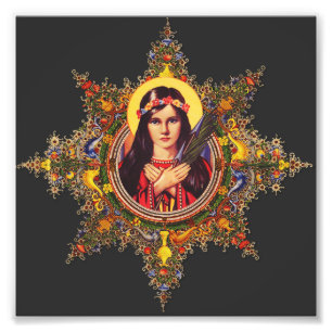 Foto Arte de la Virgen Premium Luminosa Santa Filomena