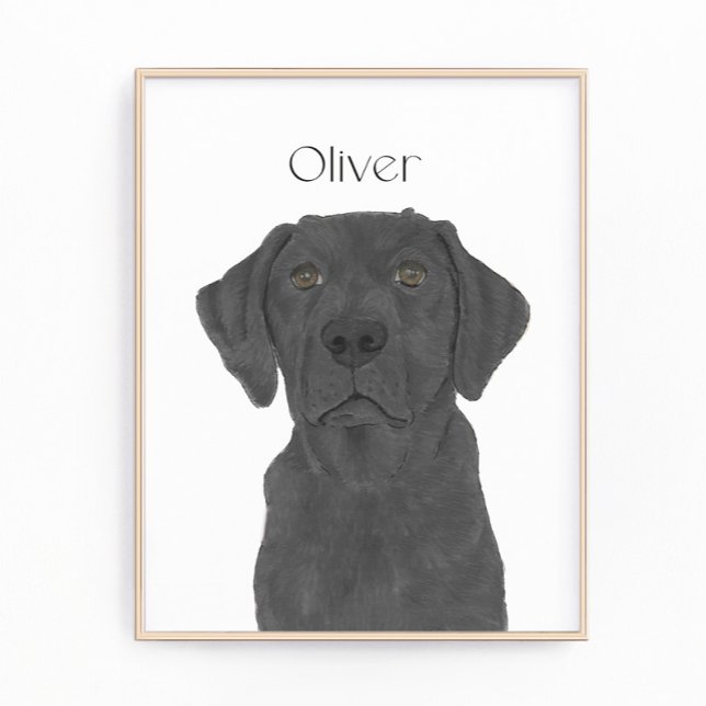 Foto Arte de labrador negro reversible personalizado (Subido por el creador)