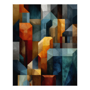 Foto Arte de lujo abstracto geométrico texturizado azul