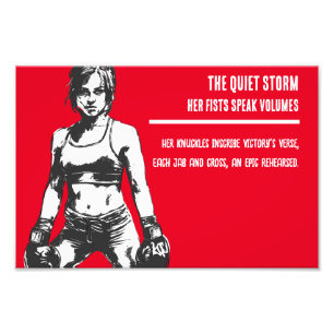 Foto Arte de motivación para mujeres luchadoras: La tor