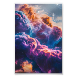 Foto Arte de Nebulosa Espacial Abstracta - Cósmico Colo