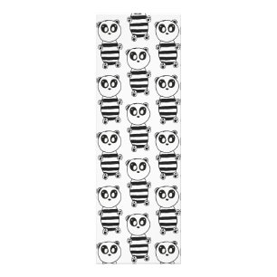 Foto Arte de panda juguetón en blanco y negro